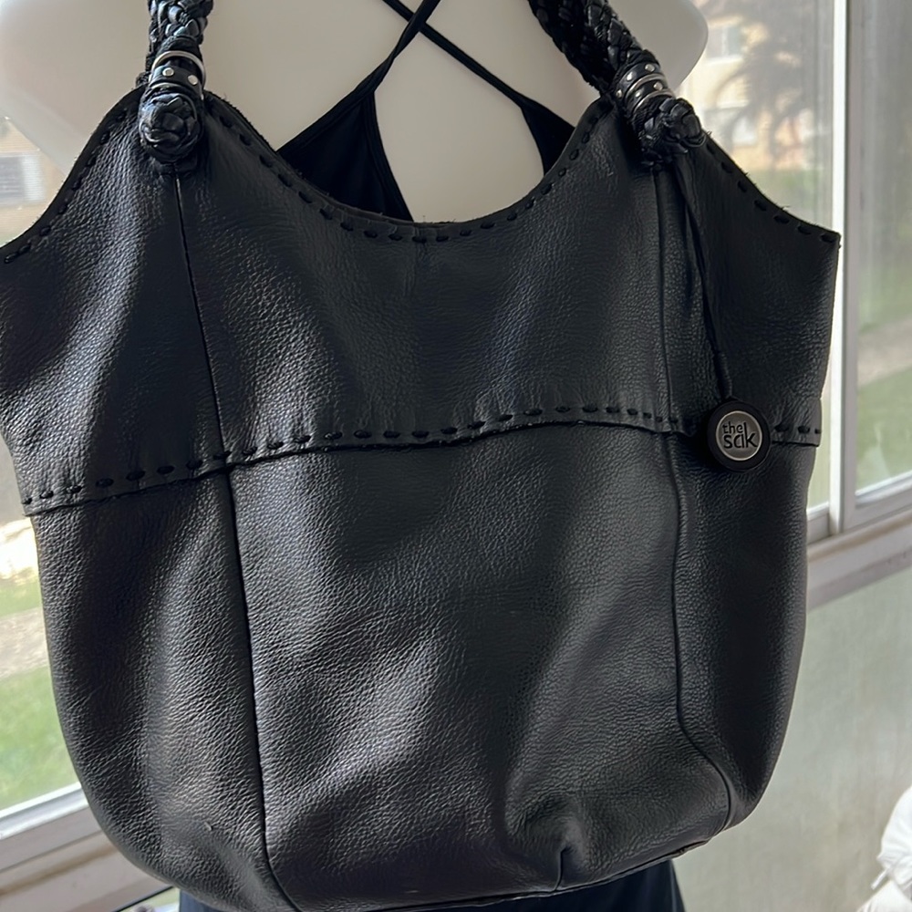 Sak leather preloved hobo bag.. very large size